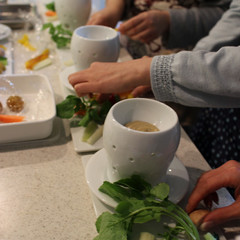 季節の野菜とバーニャカウダーソースレッスン♪
