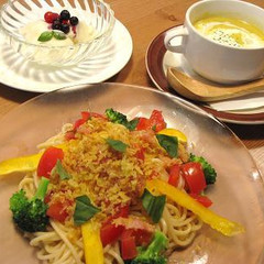7月は冷製パスタで「ひんやりパスタカフェメニュー」です