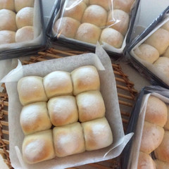 初級の白パンをちぎりパンにアレンジ