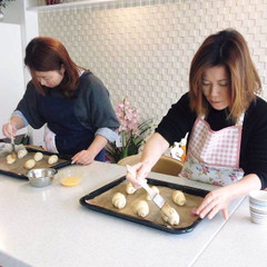 初心者さん基礎クラス。
焼成まであともう少し！
