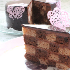 ダミエケーキ
