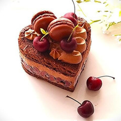 ダークチョコレートにチェリーの酸味、大人のアントルメ！