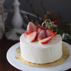 X'mas2022～苺のデコレーションケーキ