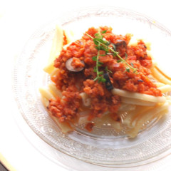 「たこのラグーのパスタ」