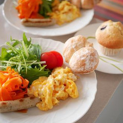 朝ごはんのような・・・レッスンランチです☆笑