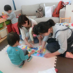 発酵中★保育スタッフとママも、みんなで遊びます♪
