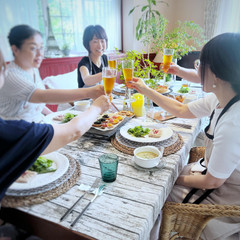 毎回違う生徒さん同士、その時間を楽しく共有しています♡