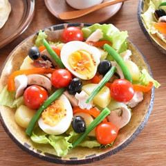 ９月レッスンのランチ/サラダニソワーズ