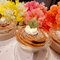 モンブランぷりん
土台は黒糖ほうじ茶ラム酒ぷりん。