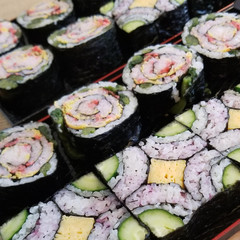 断面の綺麗な飾り巻き寿司レッスン