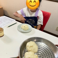 1年生でもカンタン!豚まん&プリン大成功。