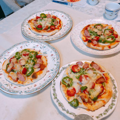 初級コース2回目のピザです。裏ワザも使います