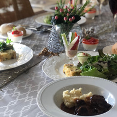 クリスマス　三田屋総本家のおいしいお肉で赤ワイン煮込み