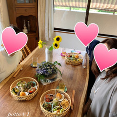 夏の中華御膳レッスン
季節のお花にテンションアップ