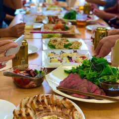 交流会でのお料理。