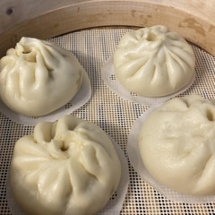 肉まんのひだ作りに頑張りました