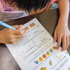 子ども教室では食育プリント付きです