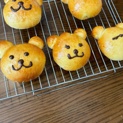 親子参加♪7歳男の子も可愛いクマのお顔を描いてくれました♪