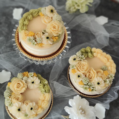 春のレアチーズケーキレッスン　生徒さま作品