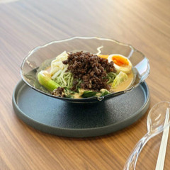 8月レッスンメニュー　冷やし担々麺、海老パン、杏仁豆腐