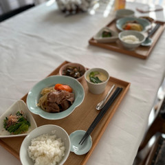 基本のお出汁で肉じゃがと茶碗蒸し