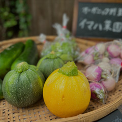 湘南農家さん直送の旬の有機野菜を使用します。