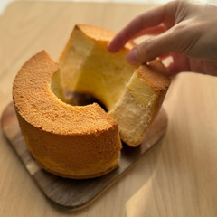 米粉シフォンケーキ キャラメルクリーム入り