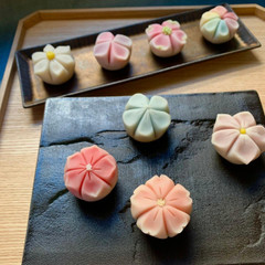 桜に桔梗に梅にネモフィラ。色を変えてたくさんのお花が作れます