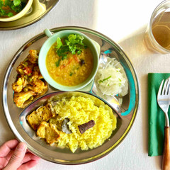 ４月インド家庭料理・内容は少し異なります。