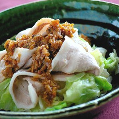 豚肉の香味だれ