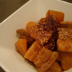 豚バラ肉と大根のコチュジャン煮