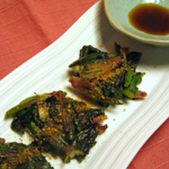 ほうれん草と長芋の香味焼き