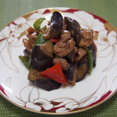 茄子の味噌炒め