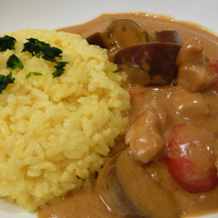 ココナッツトマトカレー＆ターメリックライス