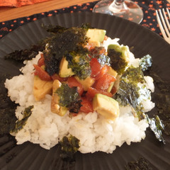 サーモンとアボガドのライス