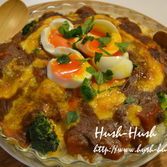 ★半熟たまごのっけ！カレードリア★