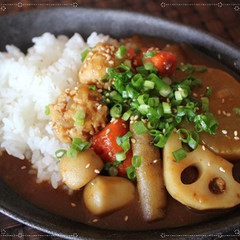 とり団子と根菜の和なカレー