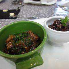 紫キャベツと栗の蒸し煮