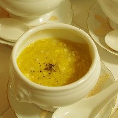 コーンクリームの中華スープ