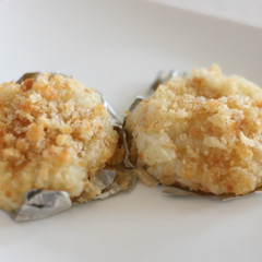 じゃがいもと米の焼きコロッケ風