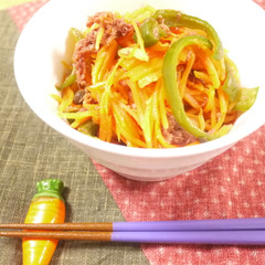 人参とコンビーフの炒め物