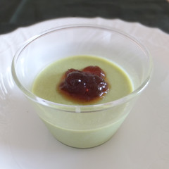 抹茶ラテ豆腐の前菜