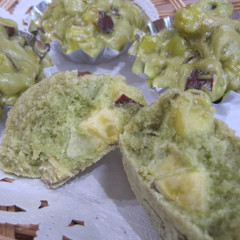さつまいも抹茶蒸しパン