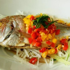 鯛のアジア風蒸し