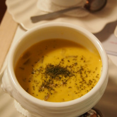 カボチャと舞茸のクリームスープ