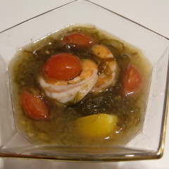 エビとトマトのかんたん前菜