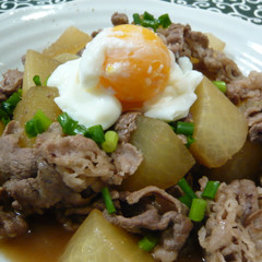 大根と牛肉の生姜煮