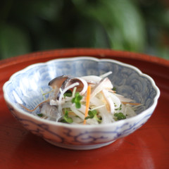 新玉ねぎと鯖の酢の物