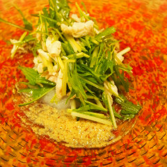 ささみと水菜のサラダ