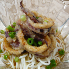 いかザンギおろしそうめん